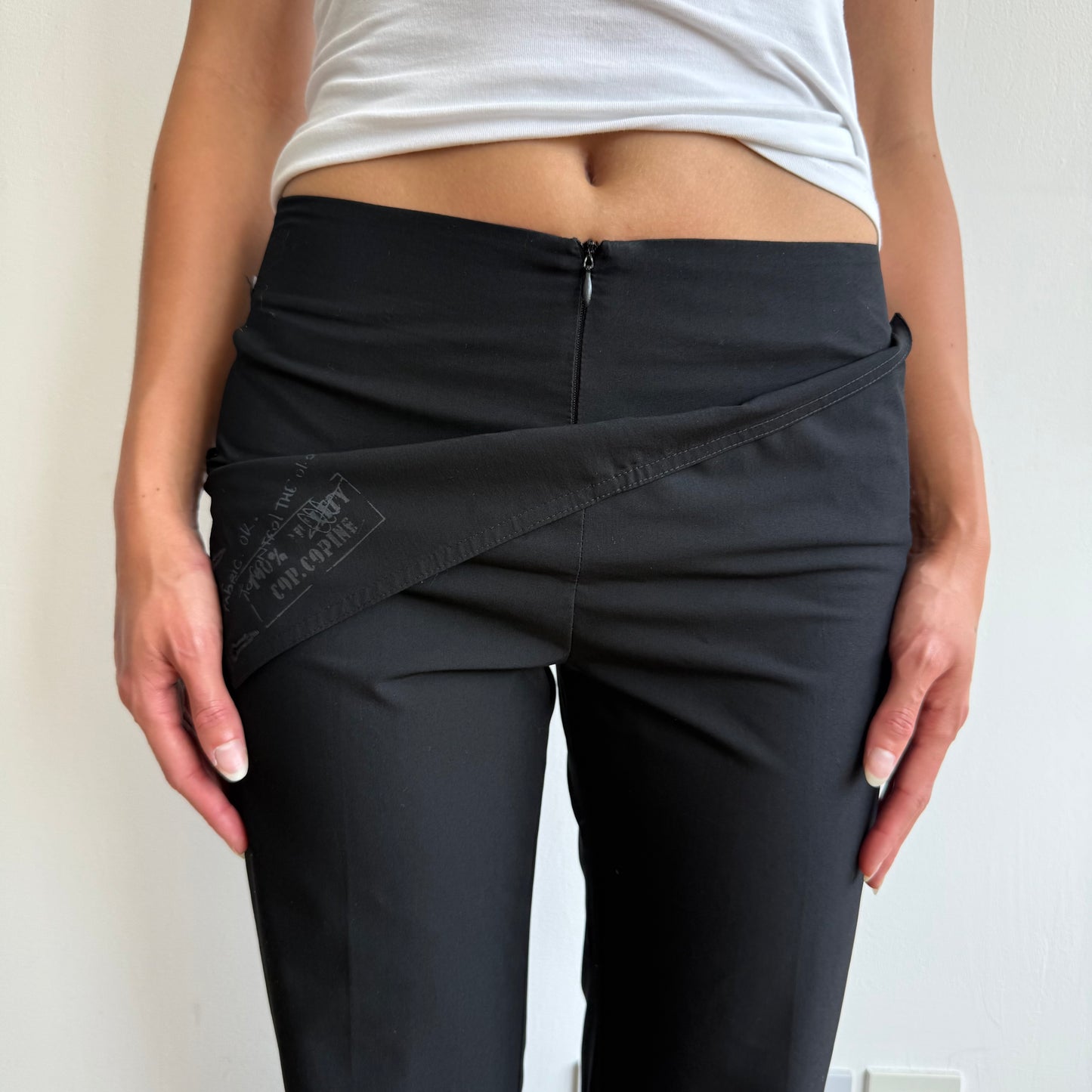 Black Cop Copine sailor trousers - Size S