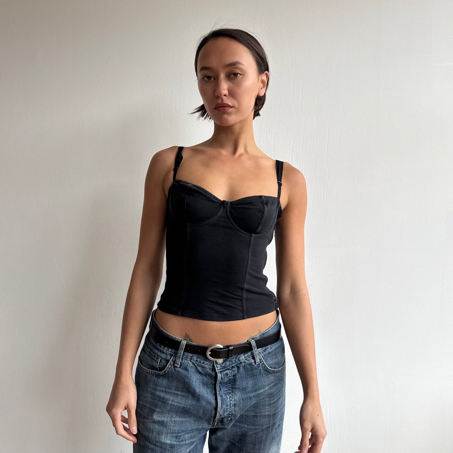 Black corset top - Size XS