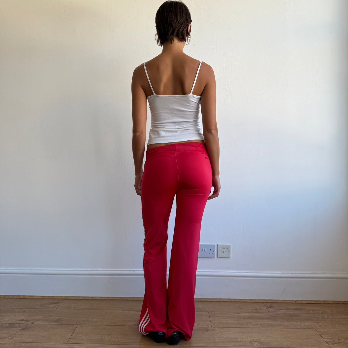 Red Adidas toggle waist yoga pants - Size S