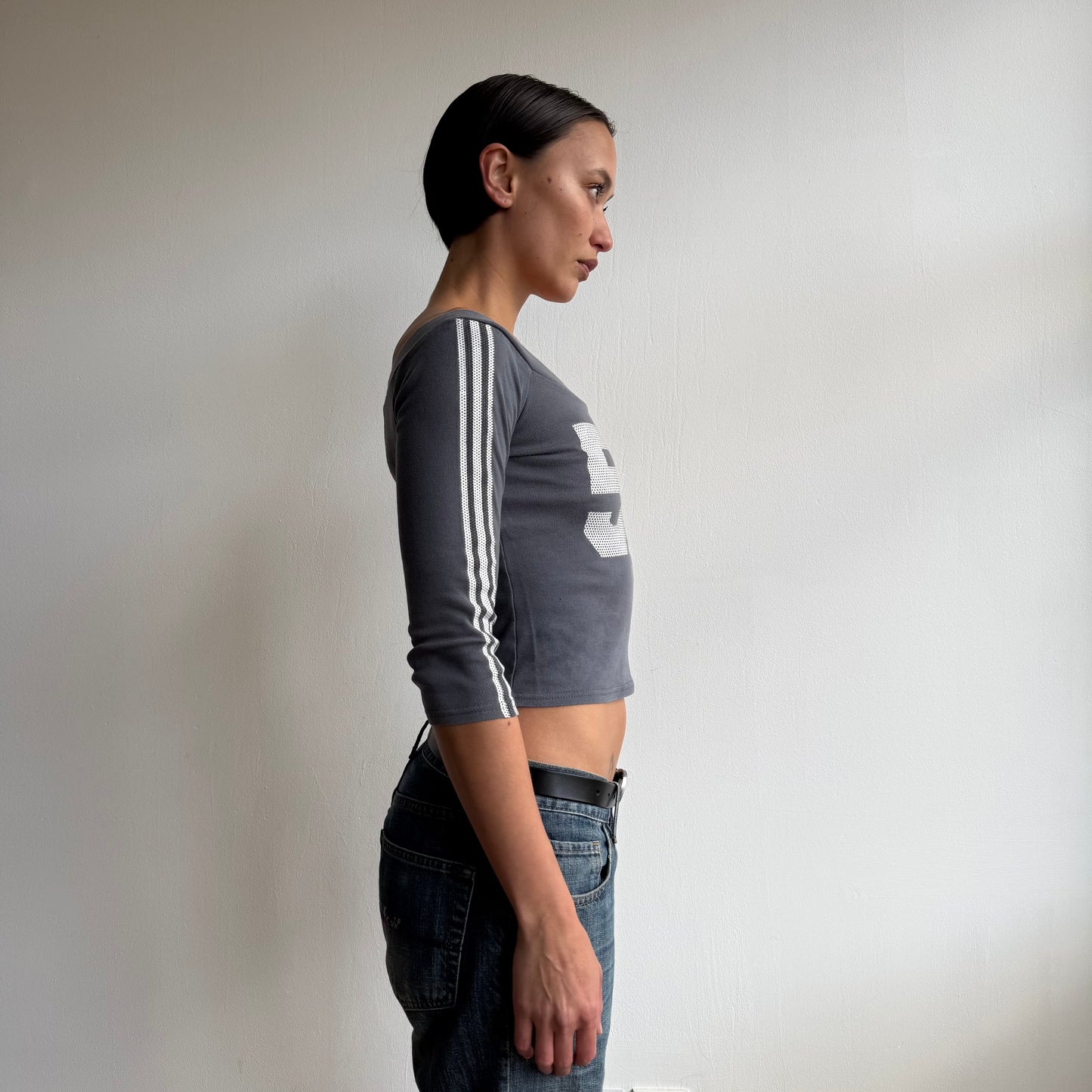 Blue sporty number top - Size S