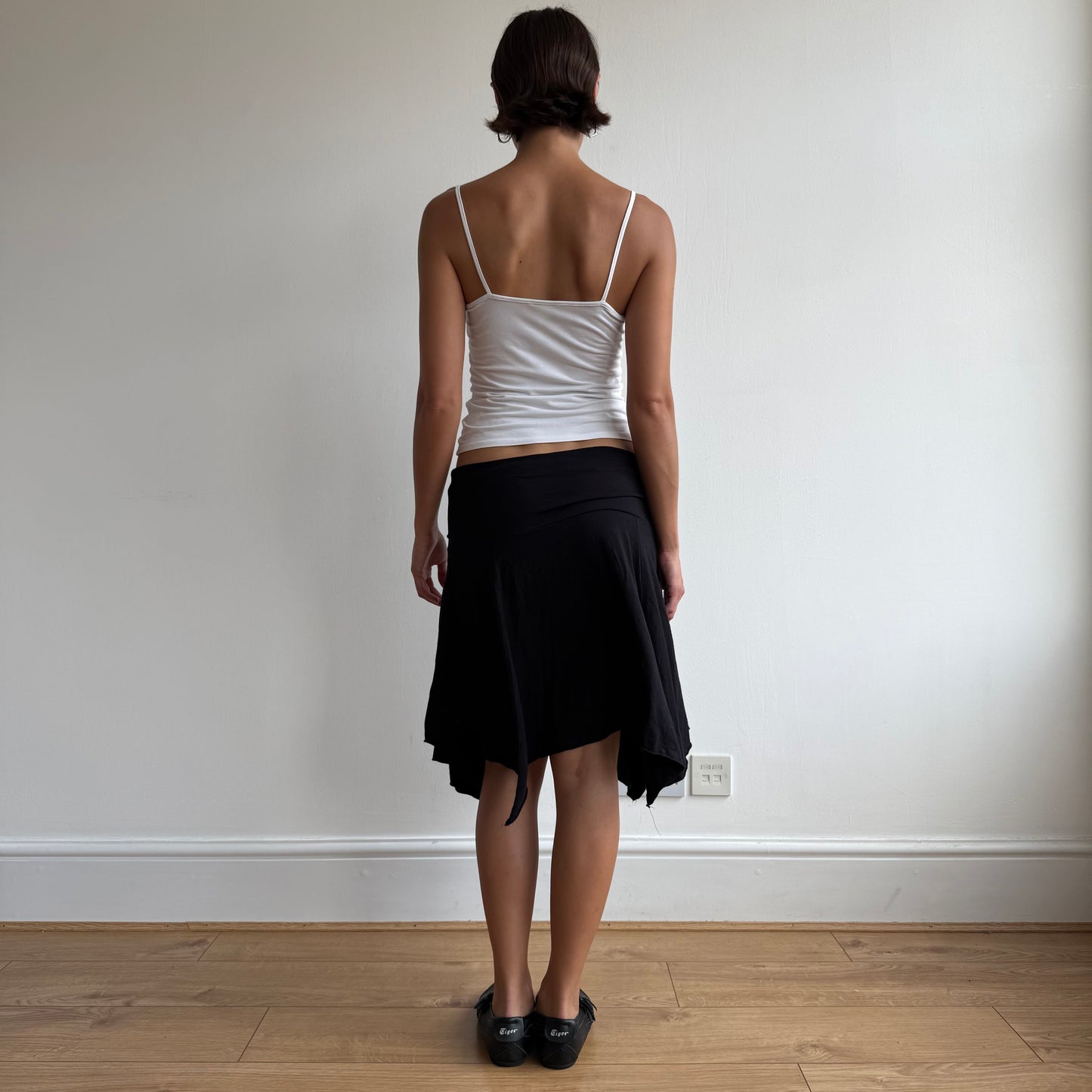 Black belt midi skirt - Size M