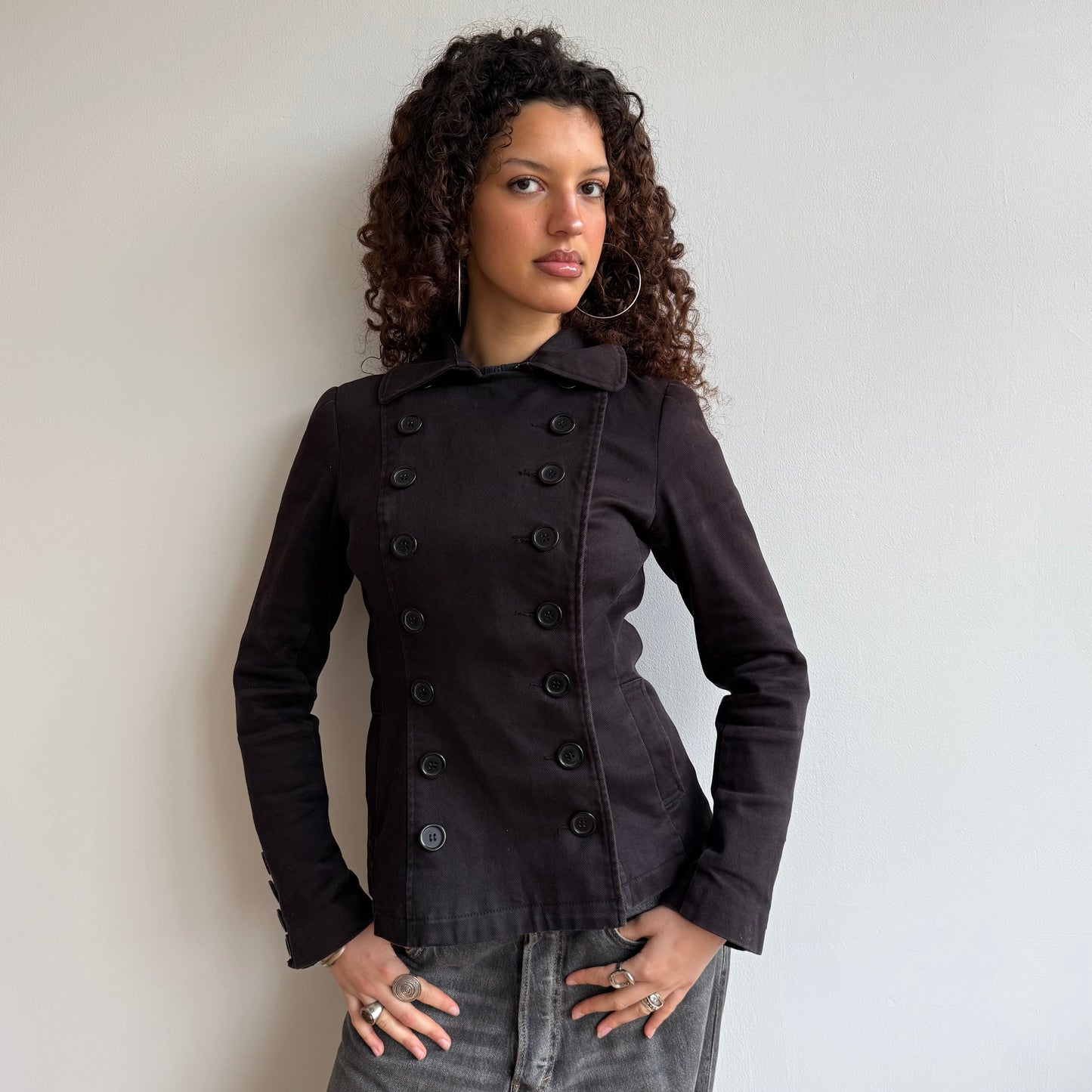 Double breasted button jacket - Size S