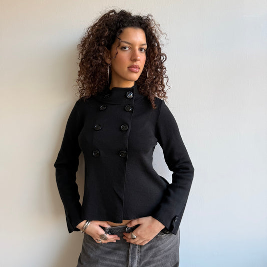 Black pea knit - Size S