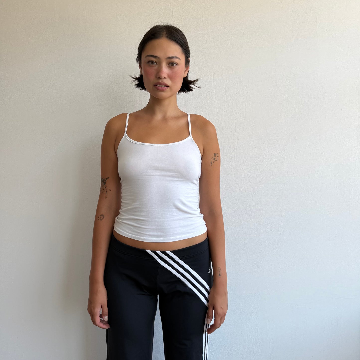 Adidas striped flared yoga pants- Size M