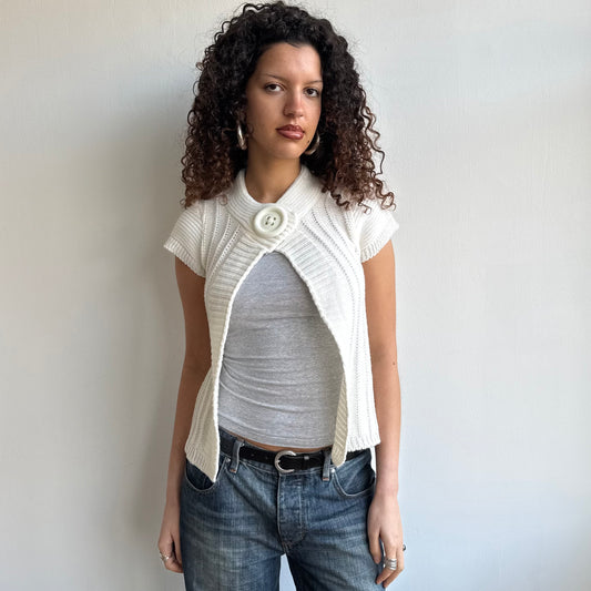 Giant button knit Cardi - Size S