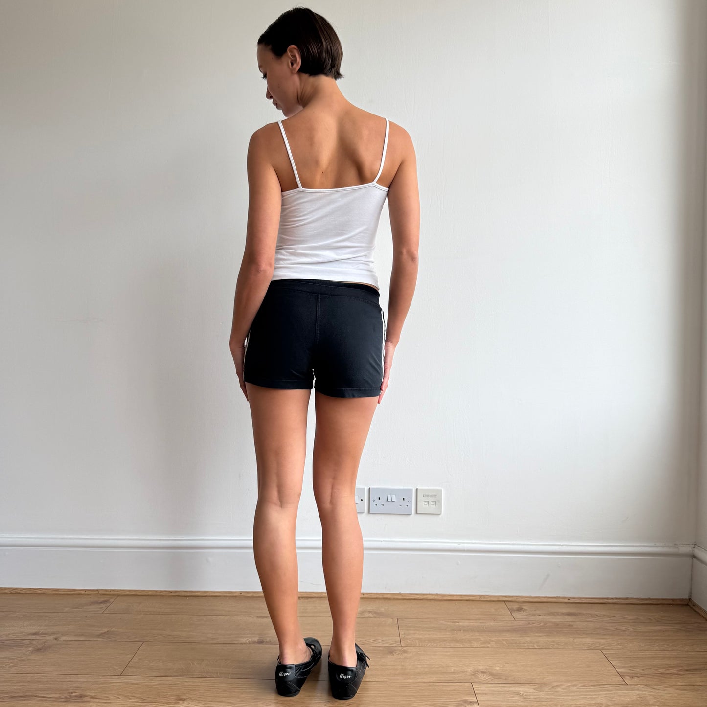 Navy Adidas mini shorts - Size S