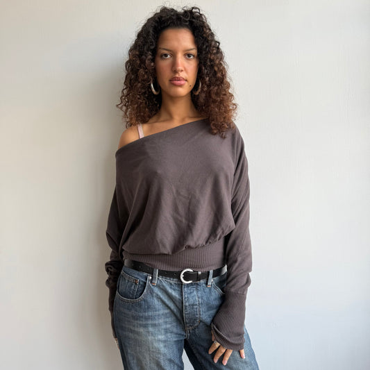 Brown slouchy knit - Size S/M
