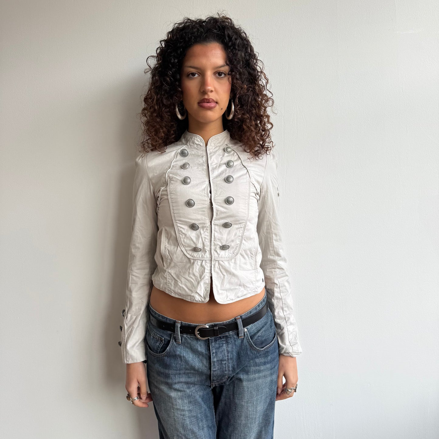 Beige military jacket - Size S