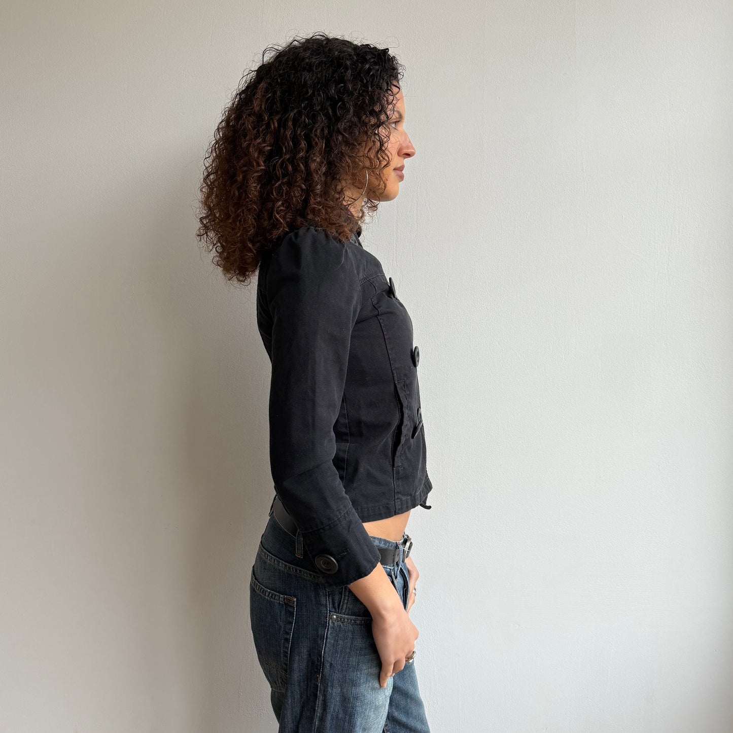 Black peacoat - Size XS