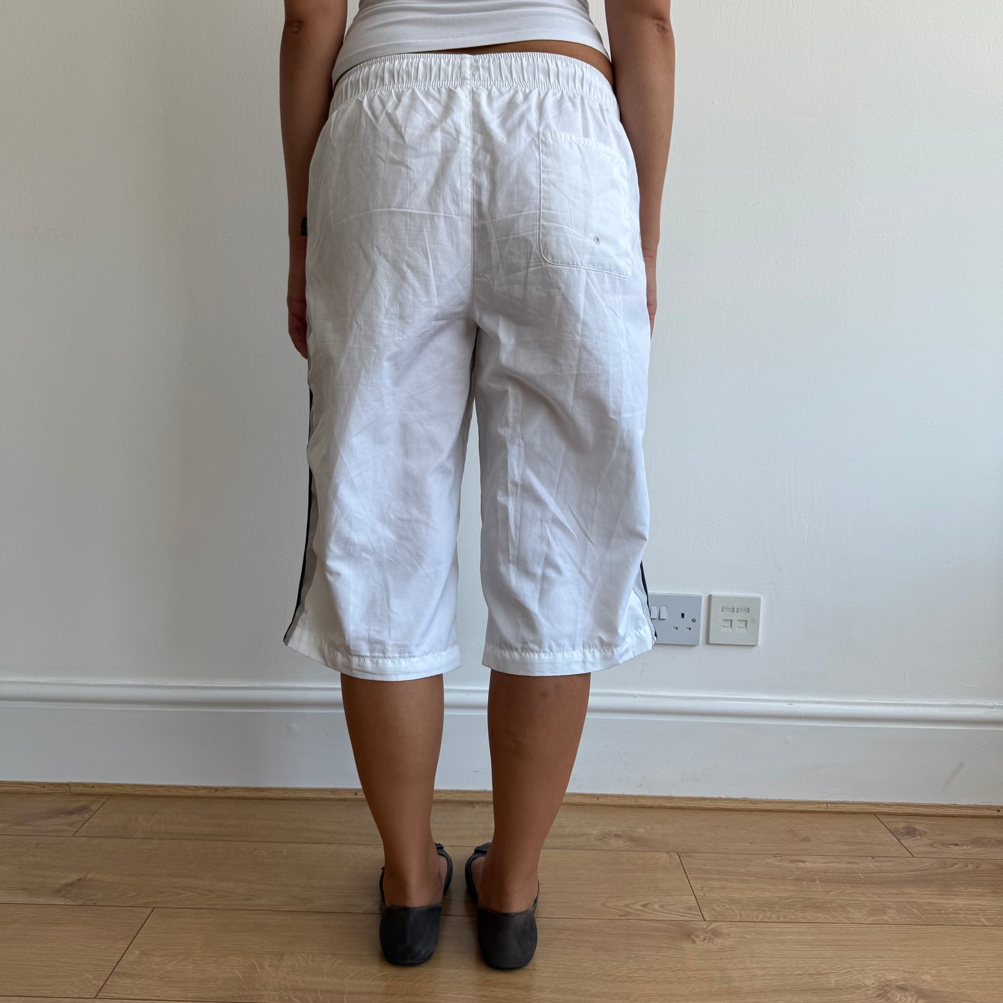 White + grey Nike capris - Size M