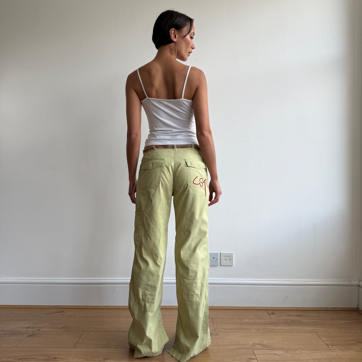 Cop Copine green stripe trousers - Size M