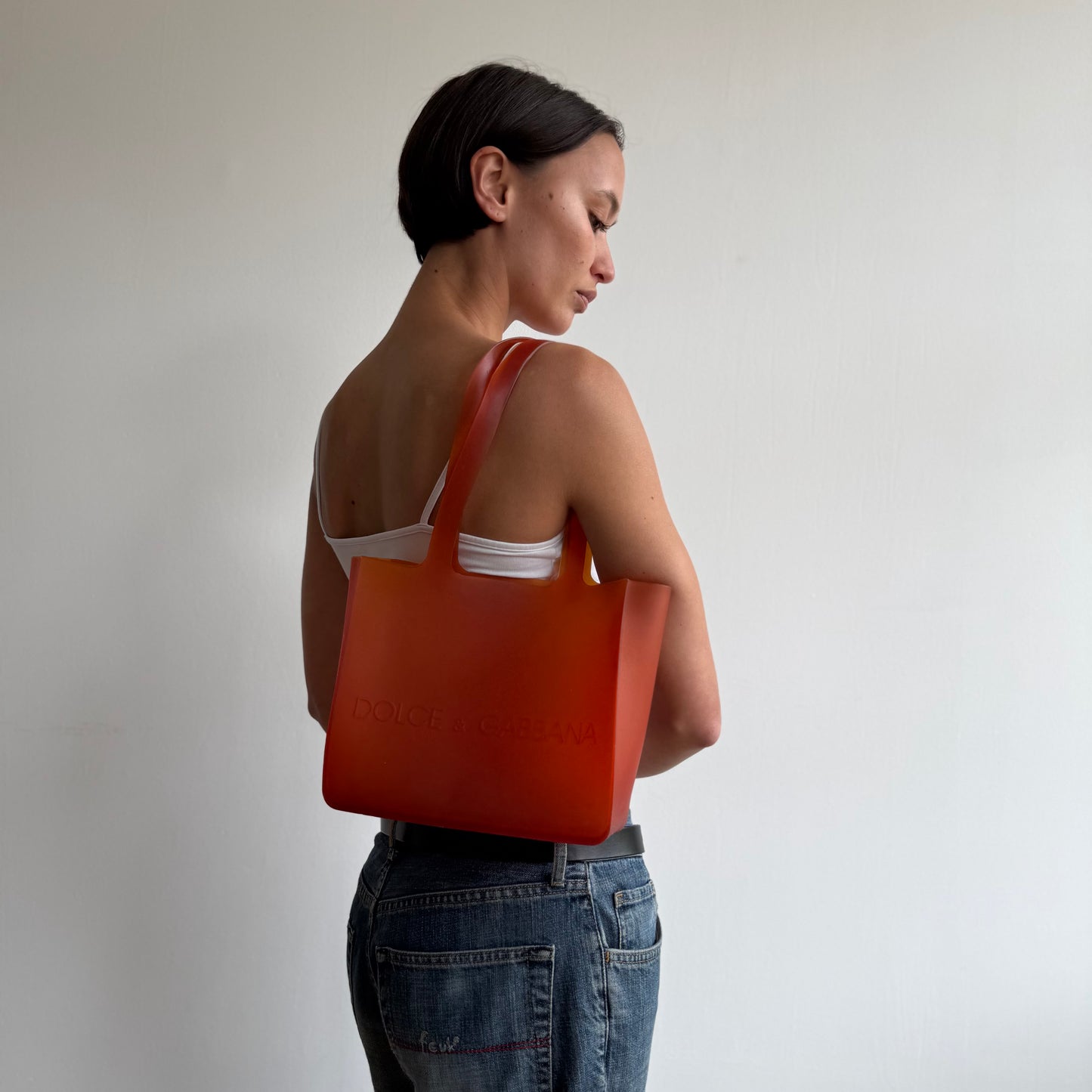 Orange D&G jelly bag - One Size