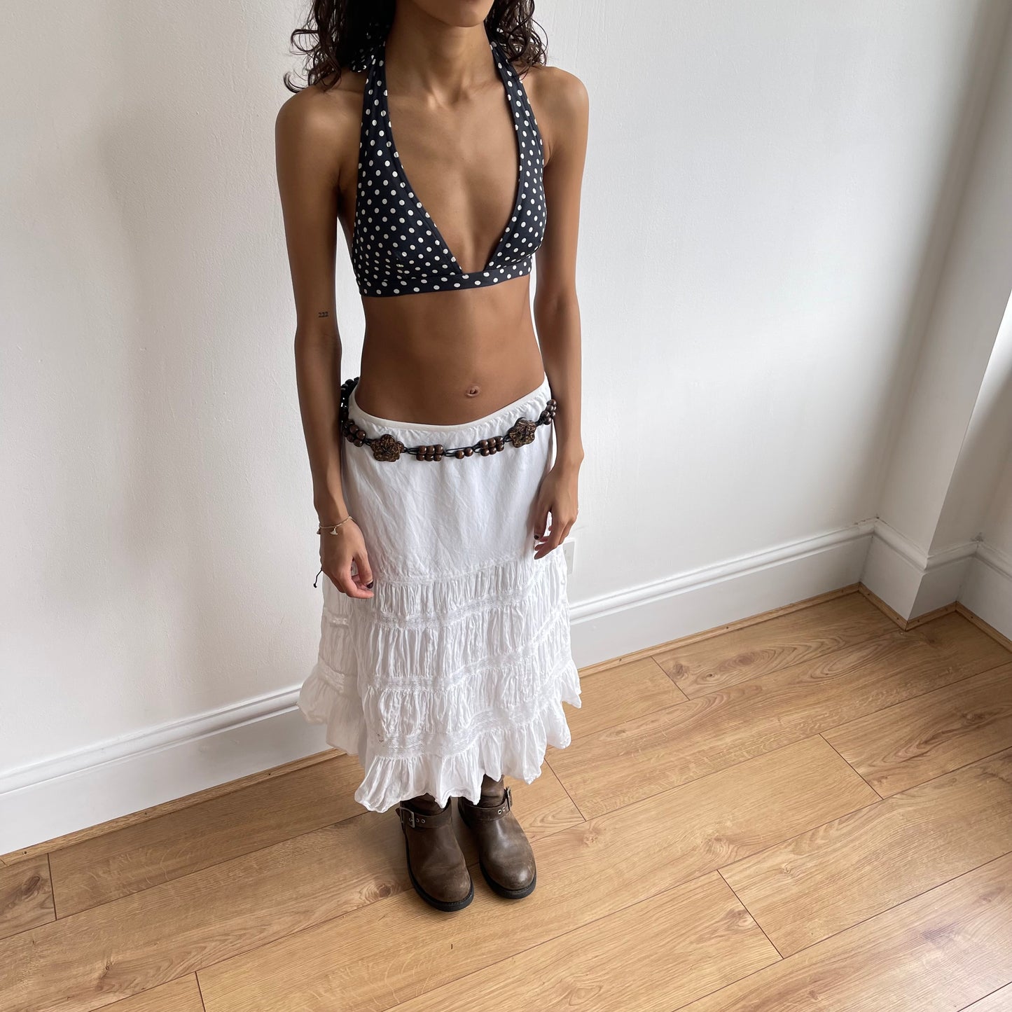 Black polka dot bikini - Size S