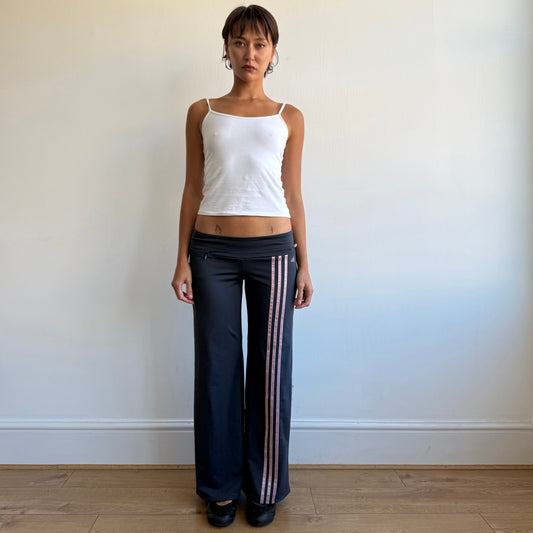 Navy + pink Adidas yoga pants - Size XS + SM