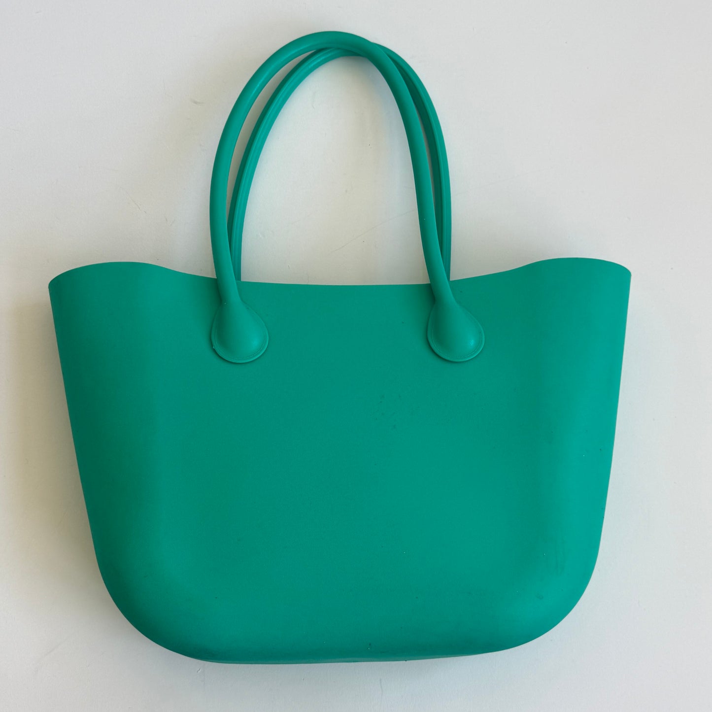 Turquoise jelly bucket bag - One Size