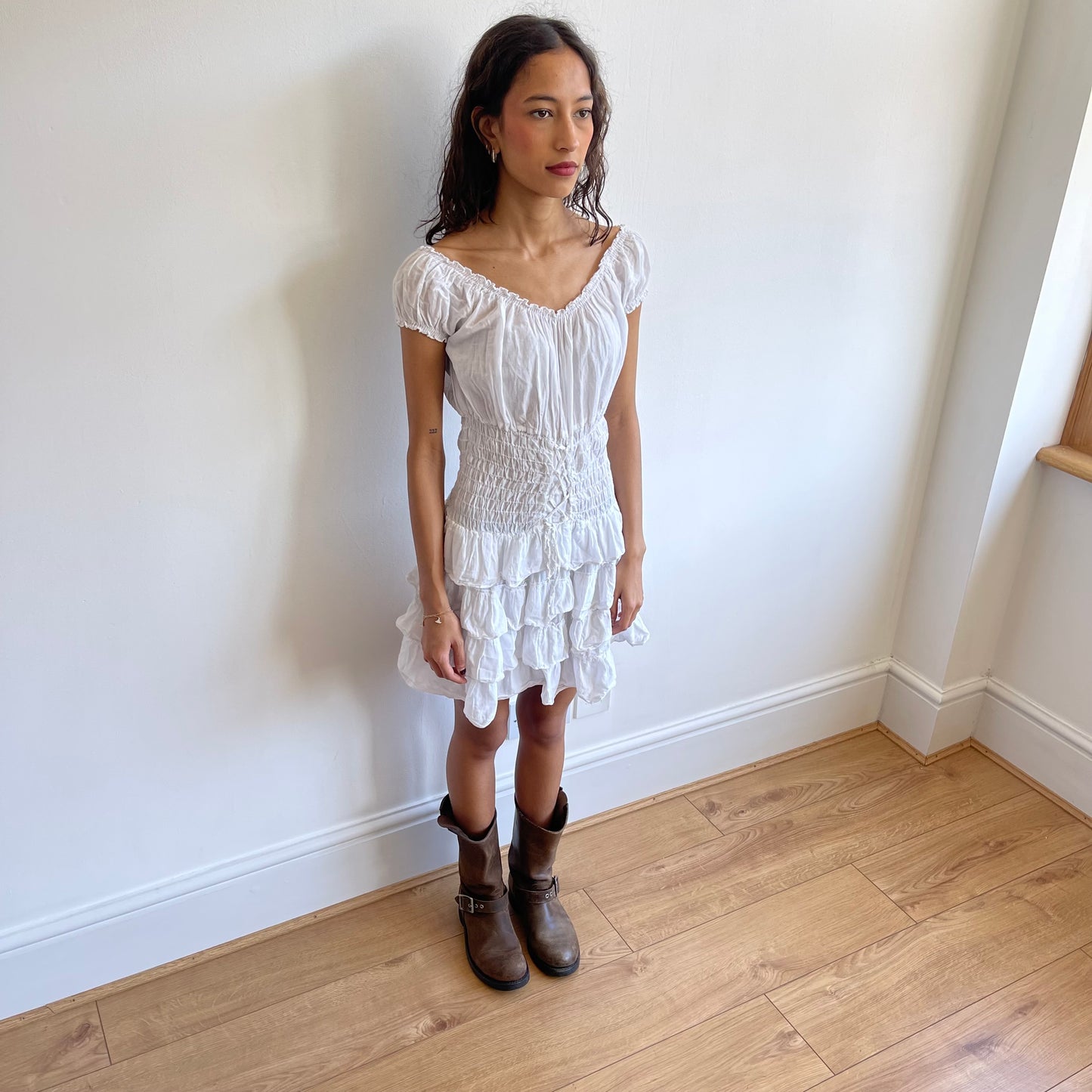 White corset dress - Size O/S