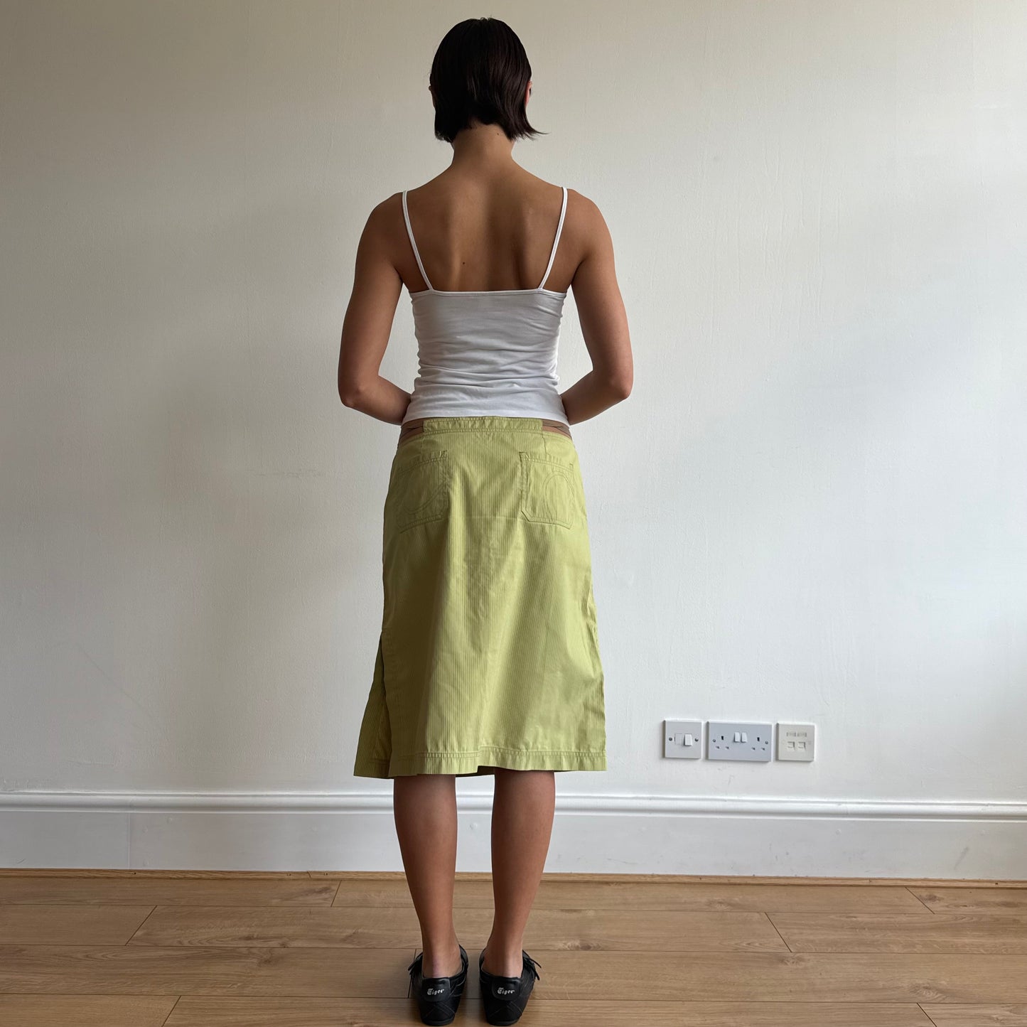 Cop Copine green stripe skirt - Size M