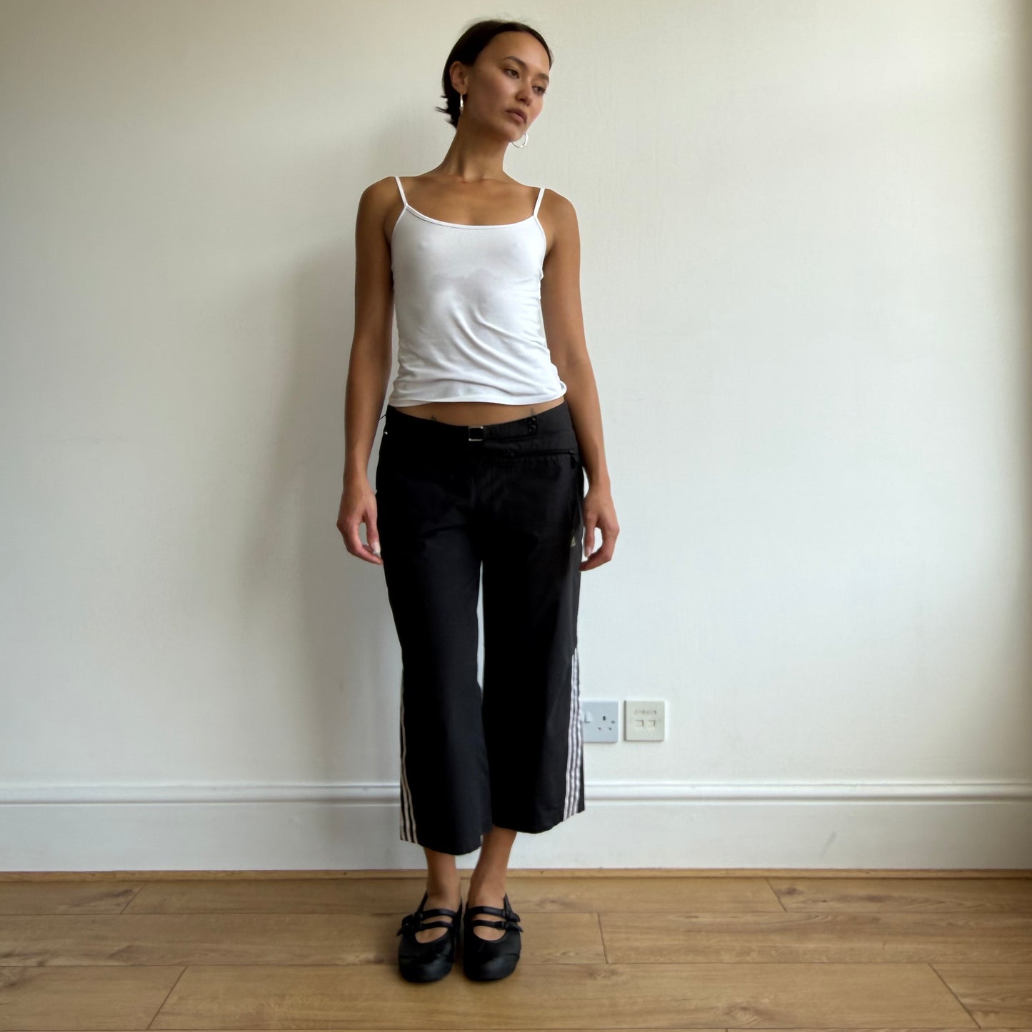 Black Adidas belt capris - Size S/M
