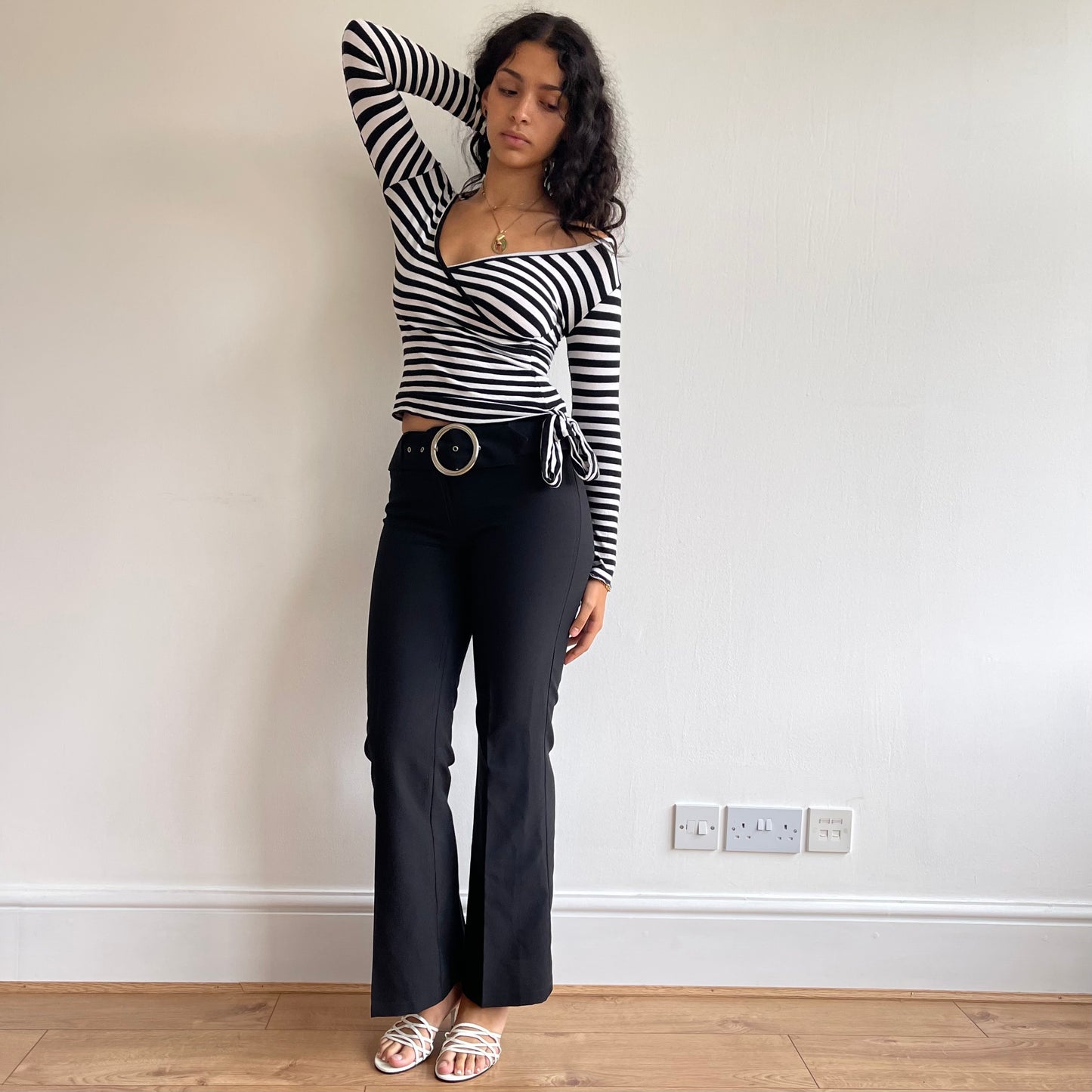 Black O-Ring trousers - Size S
