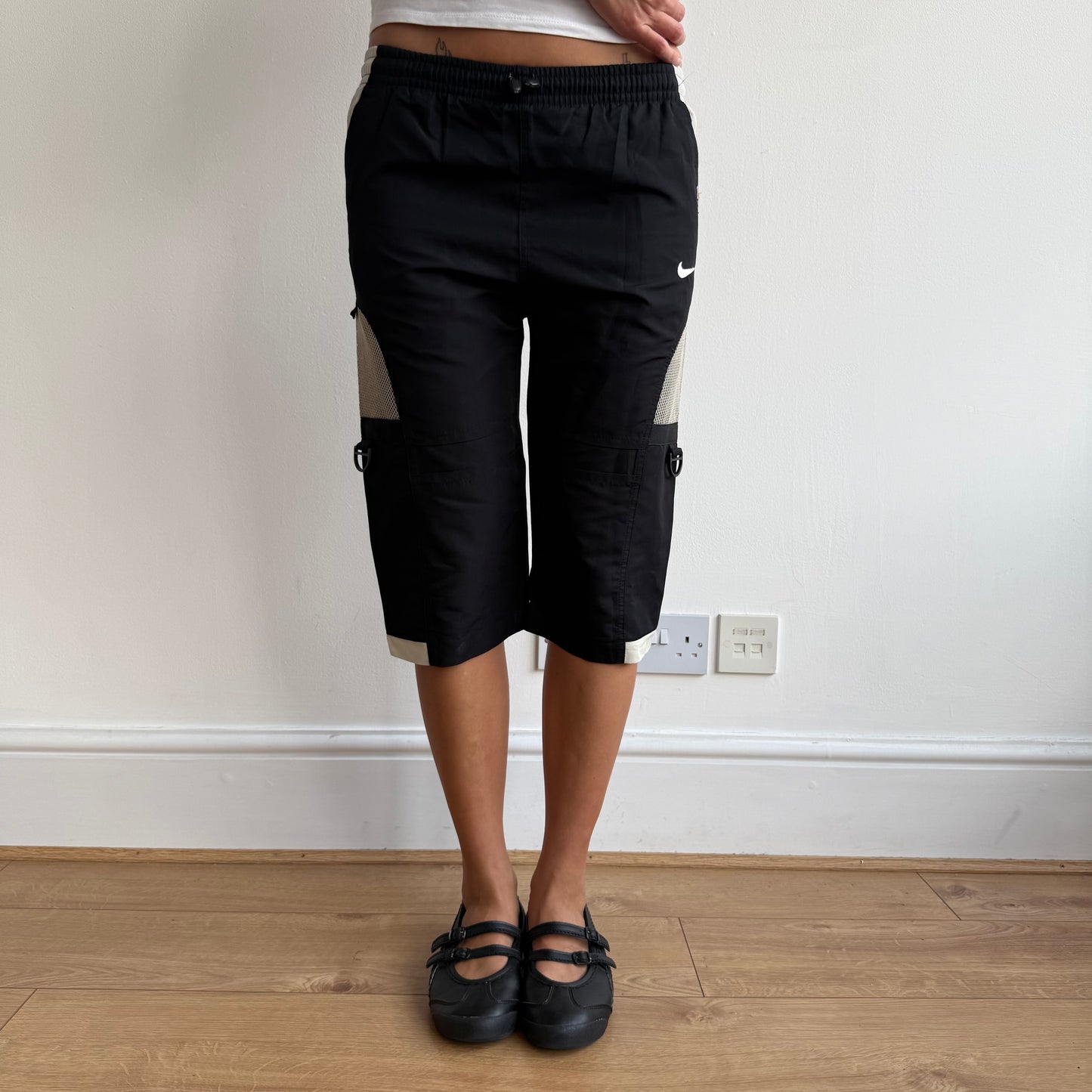 Black d-ring Nike capris - Size XXS/XS