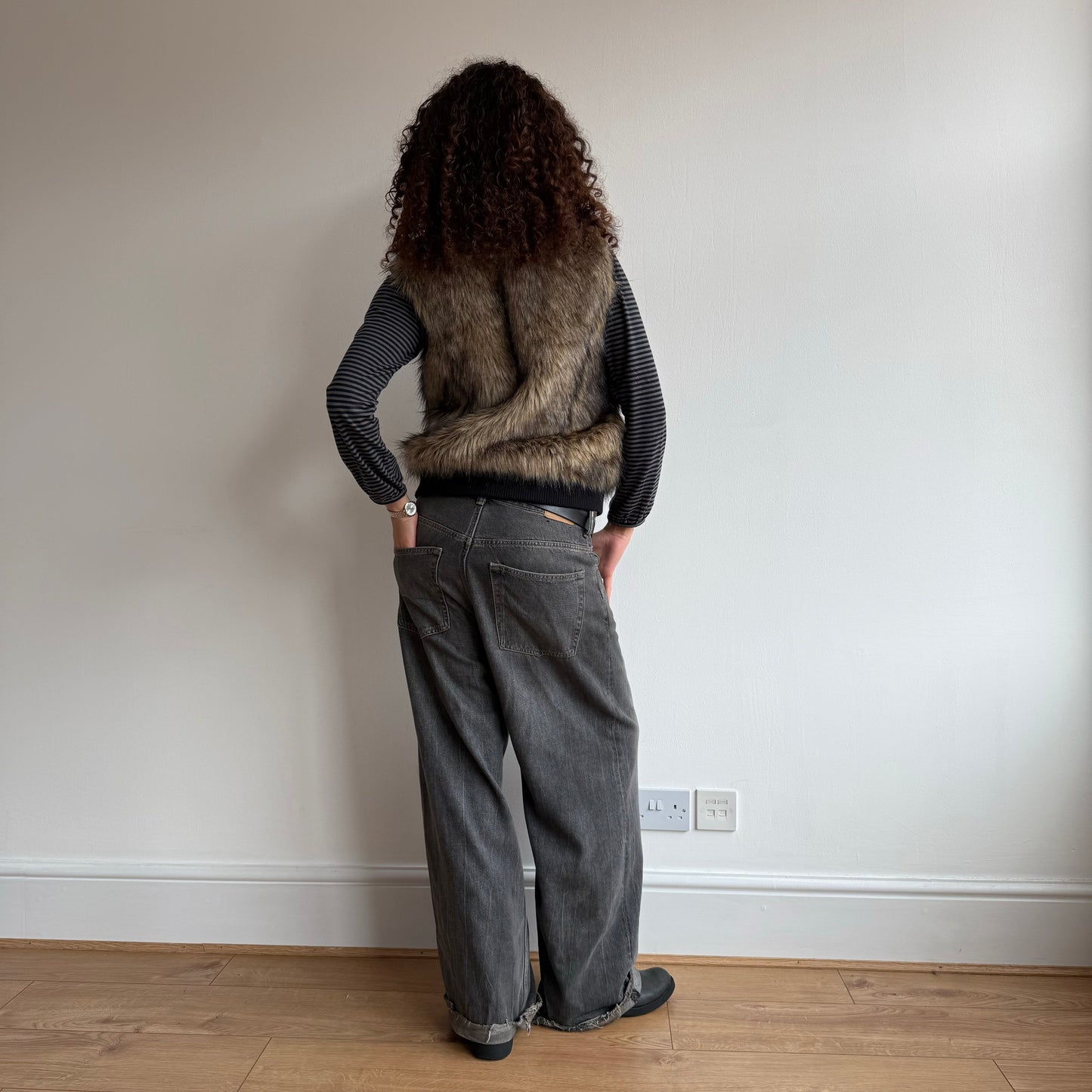 Faux fur gilet - Size S