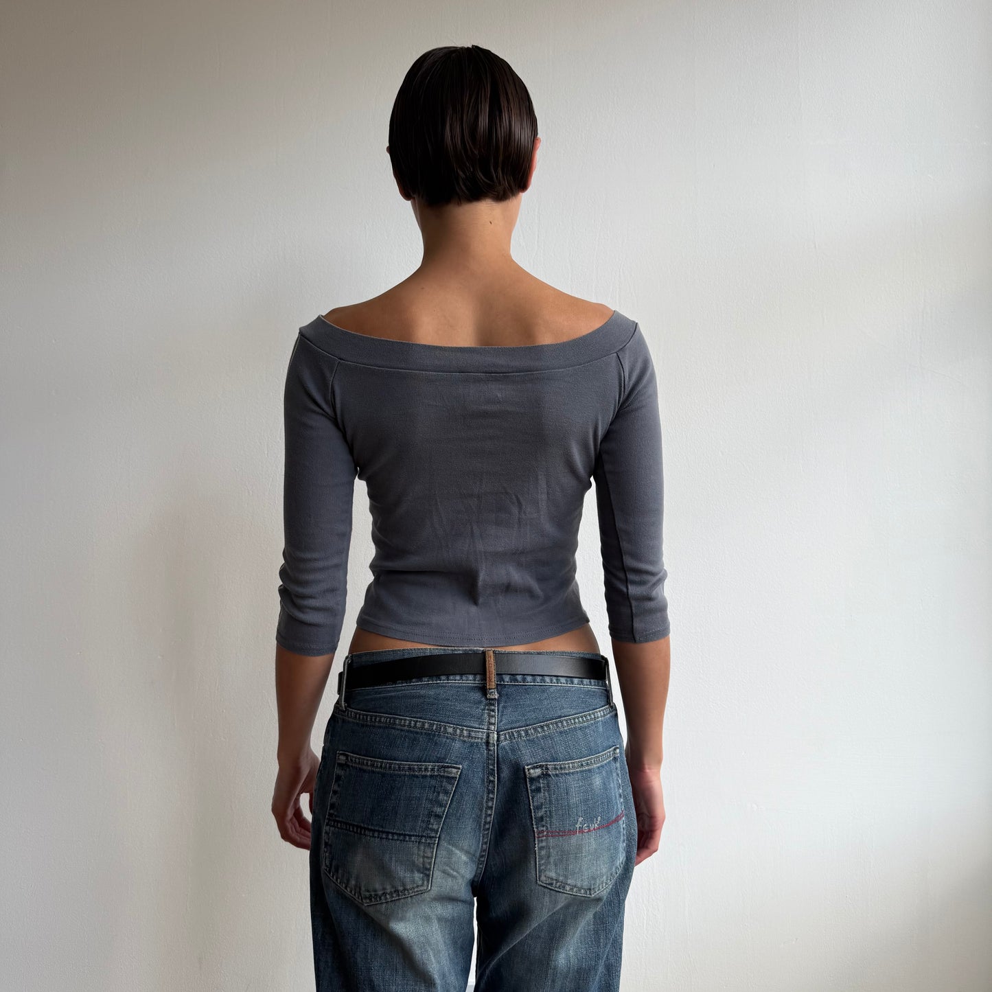 Blue sporty number top - Size S