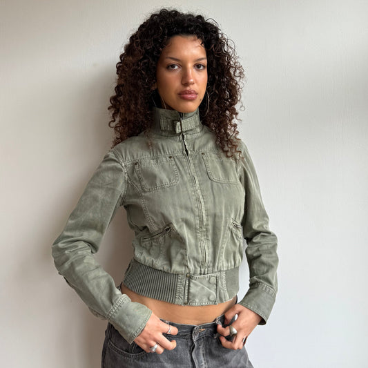 Khaki cargo jacket - Size S