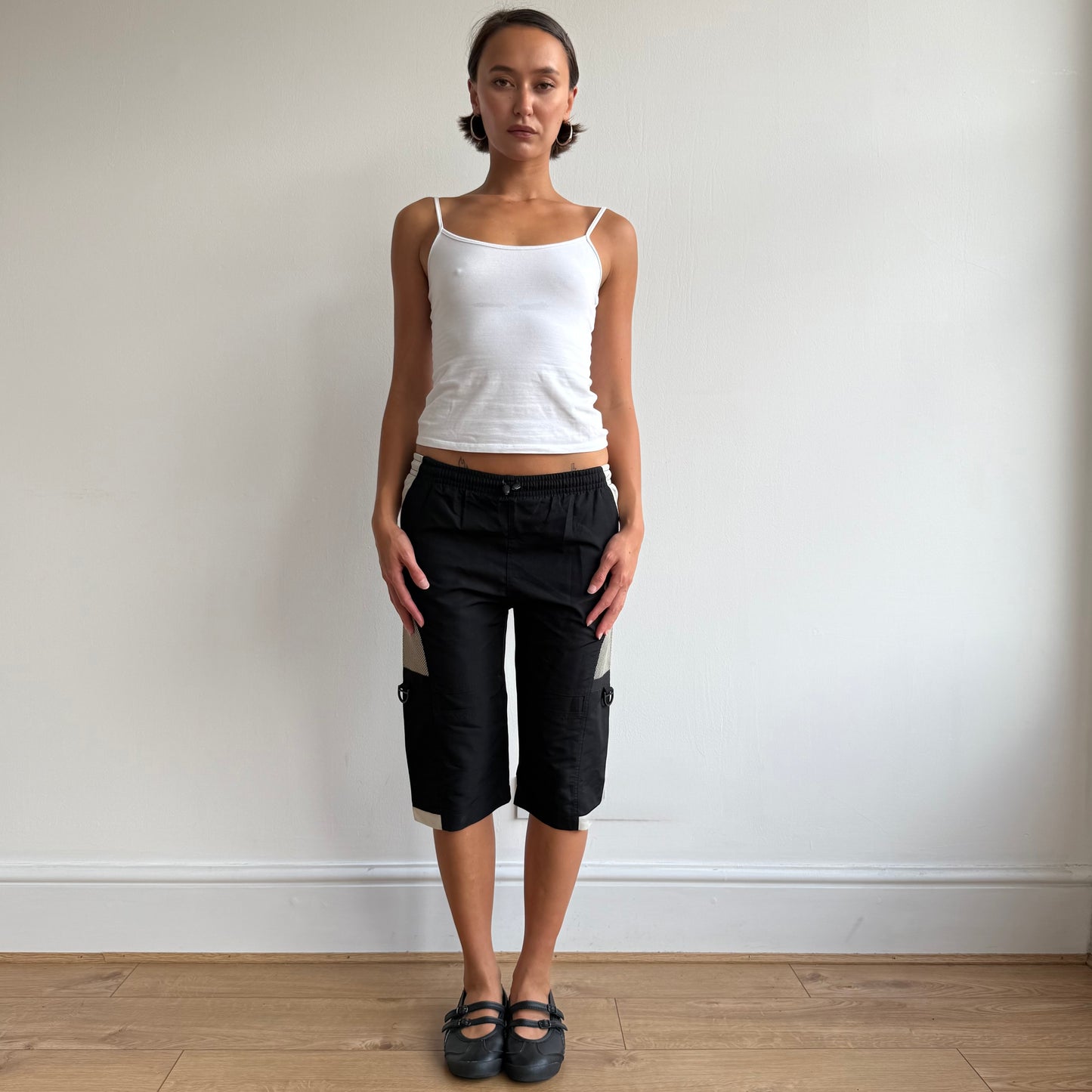 Black d-ring Nike capris - Size XXS/XS