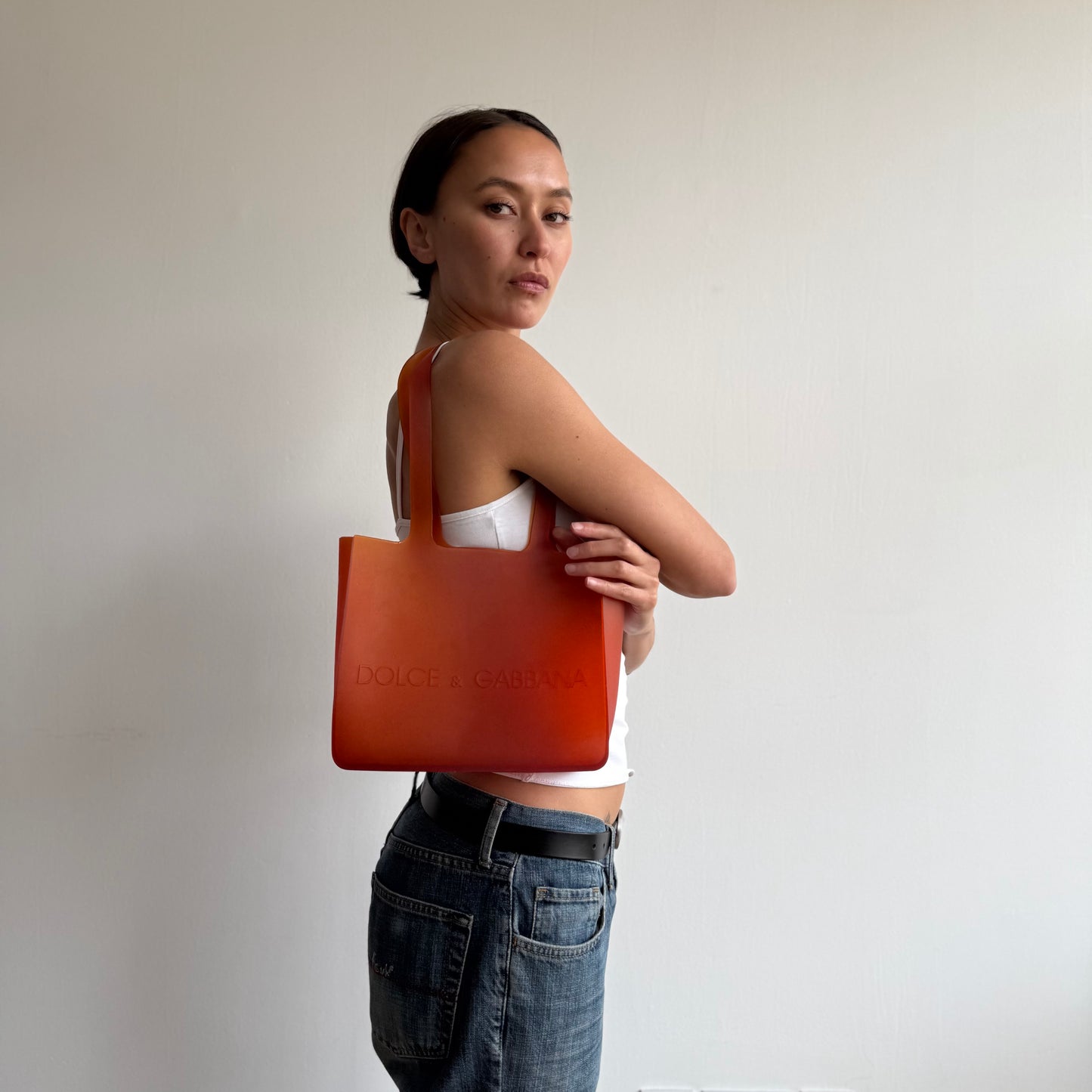 Orange D&G jelly bag - One Size