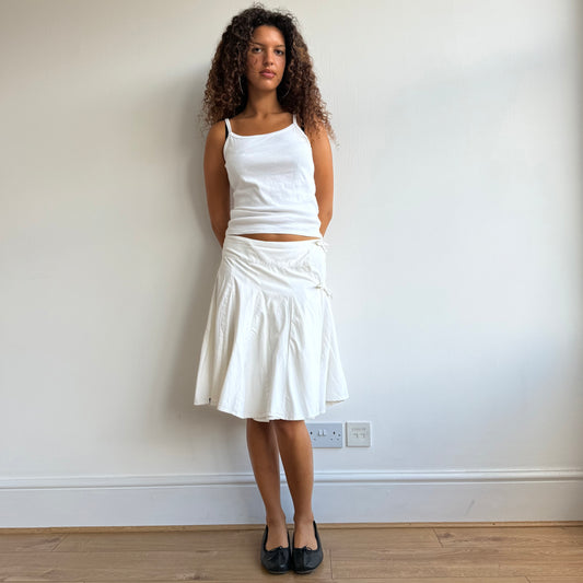 Desigual white wrap skirt - Size S