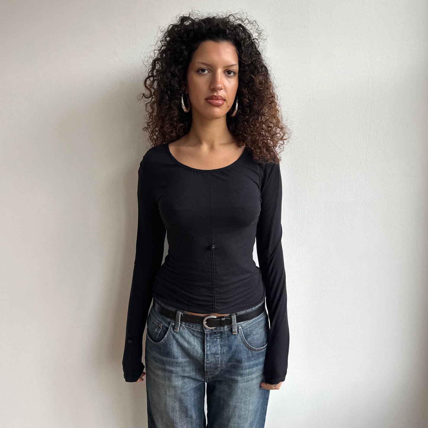 Cop Copine black toggle top - Size S