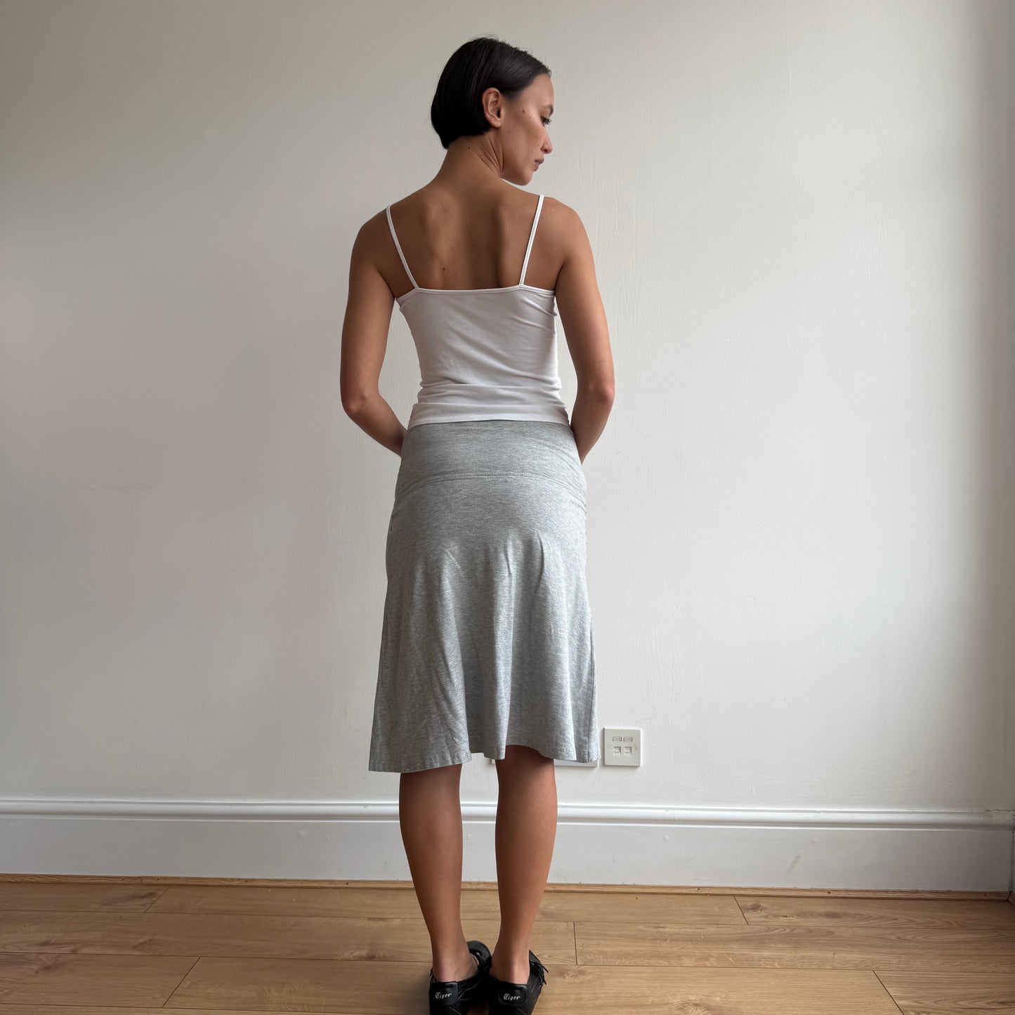 Grey midi skirt - Size S