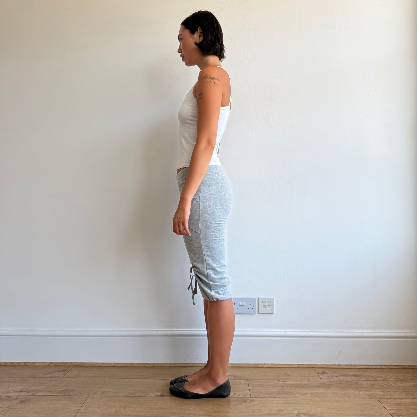 Grey Adidas bubble capris - Size M