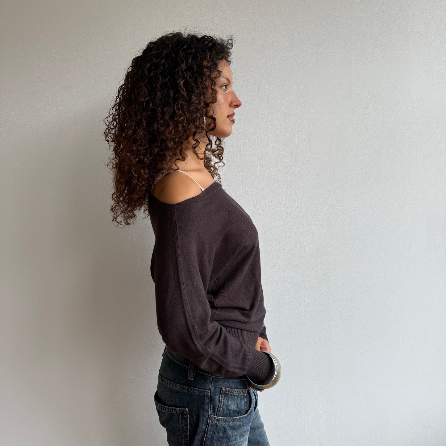 Brown slouchy knit - Size S