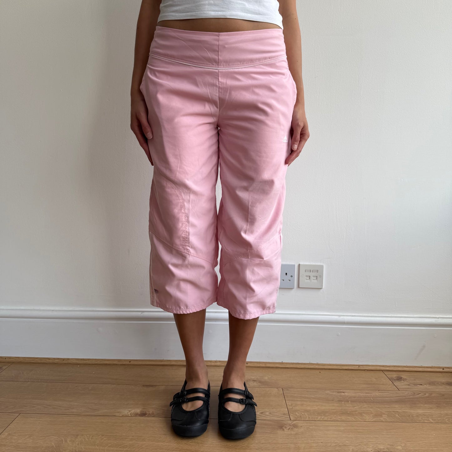Baby pink Adidas capris - Size XS