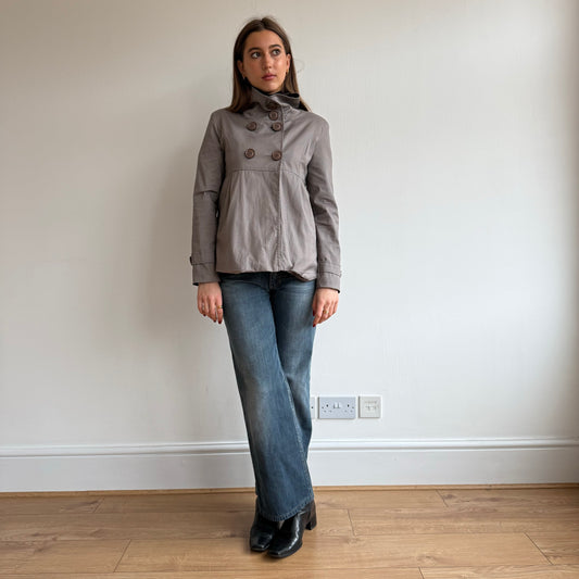 Taupe peacoat - Size S