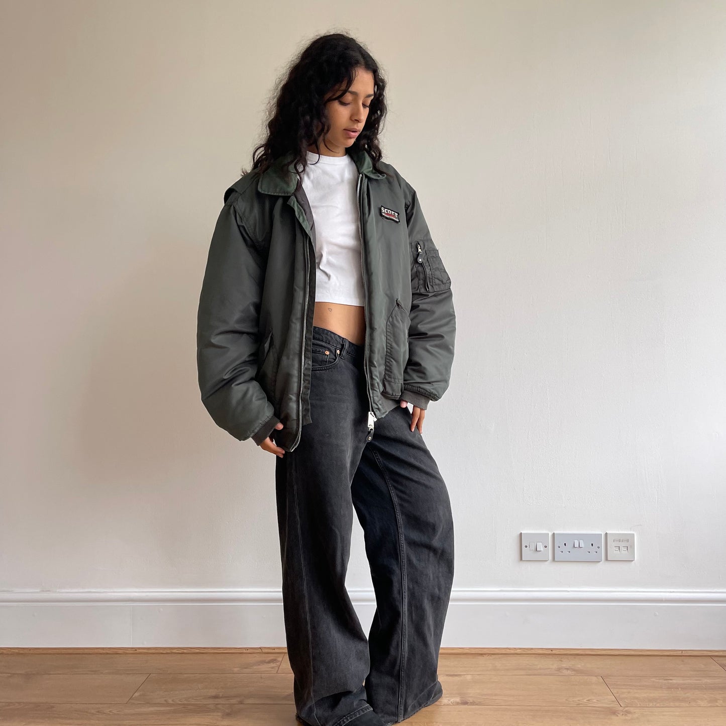 Khaki SCOTT bomber - Size XL