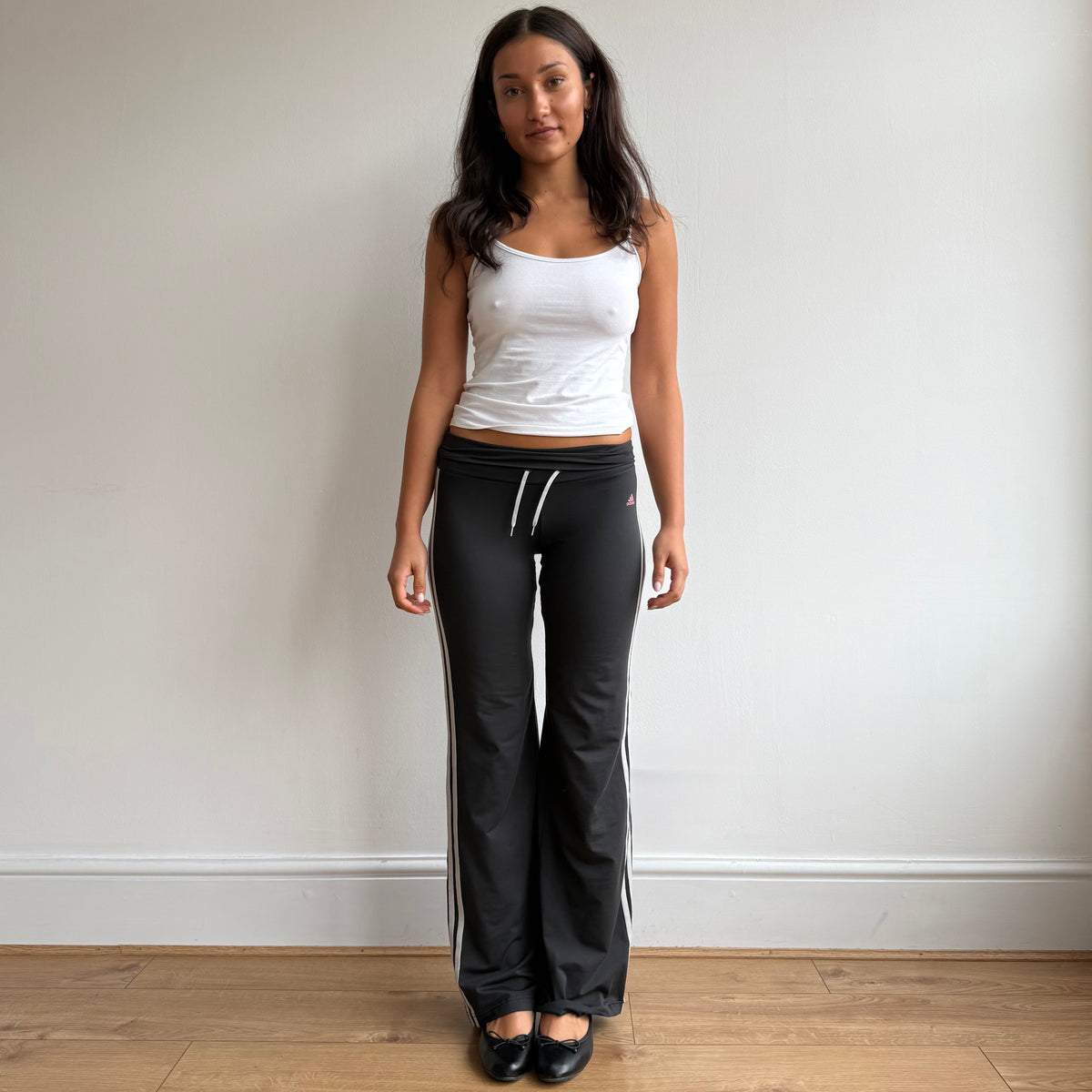 Adidas fold waist yoga pants - Size S