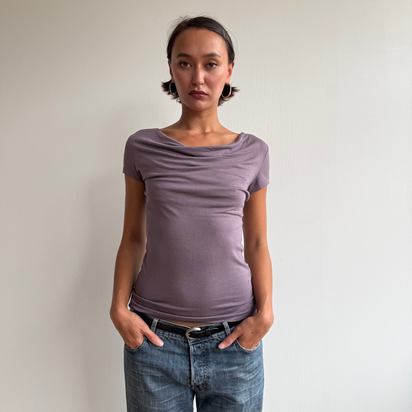 Mauve slouchy T-shirt - Size S