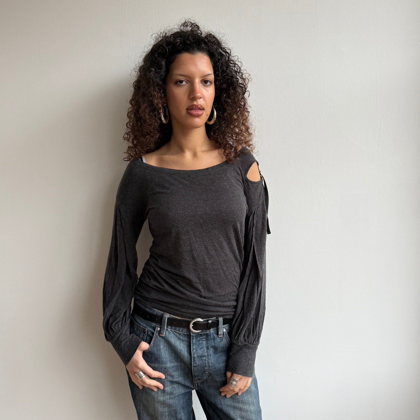 Charcoal Cop Copine knit - Size S + M