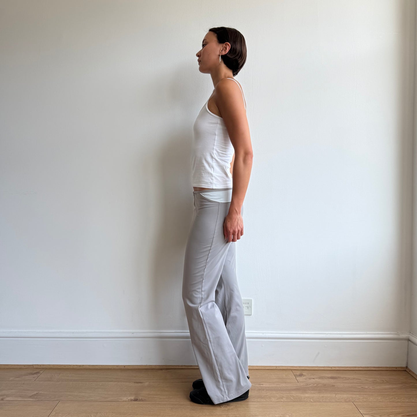 Taupe USA pro zip front yoga pants - Size M