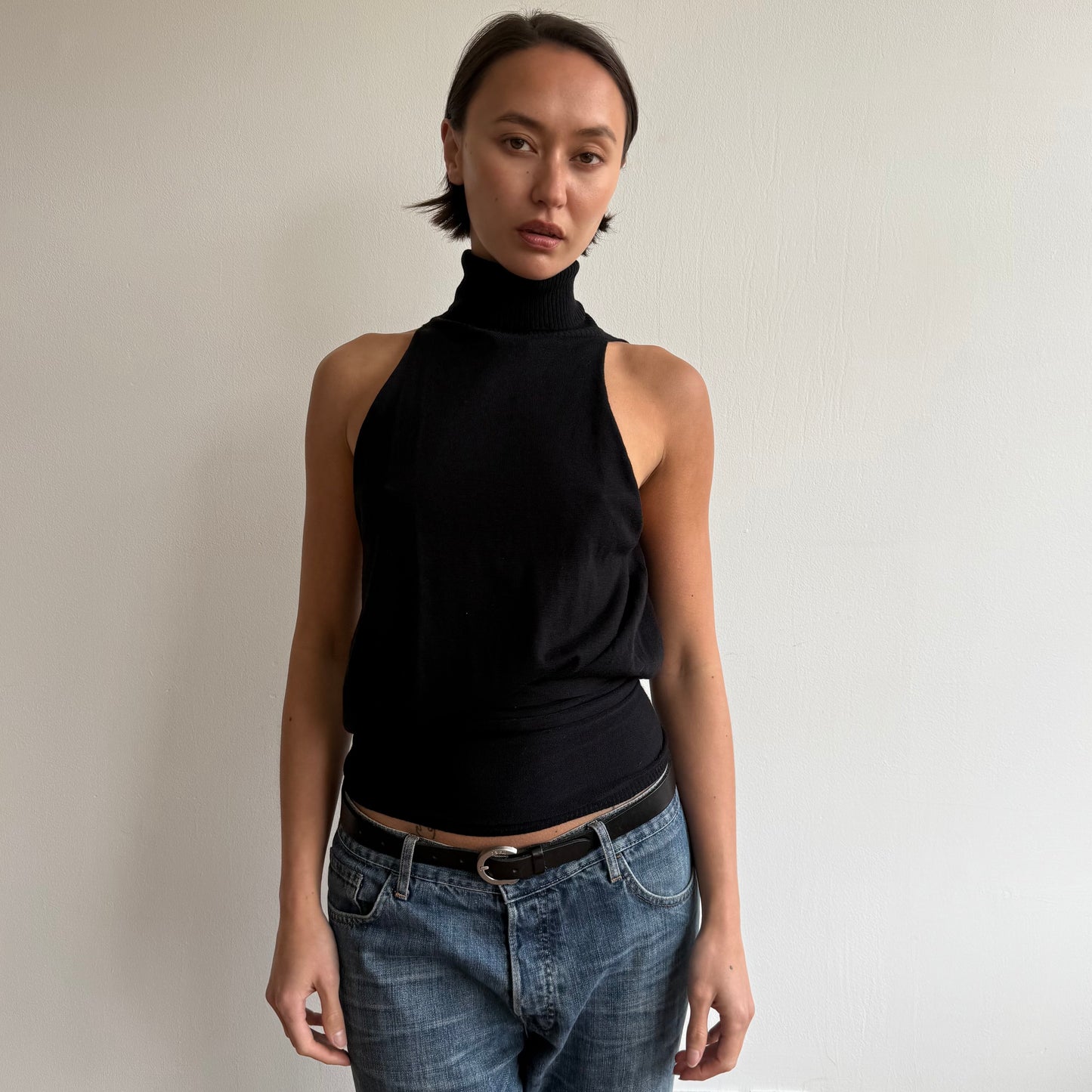 Black backless keyhole knit - Size S-L