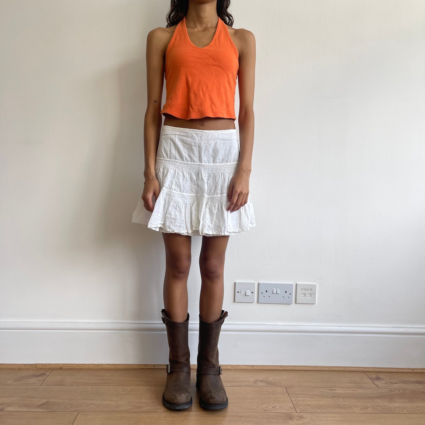 Orange halterneck - Size S