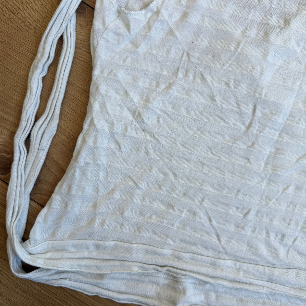 White stripe wrap top - Size S