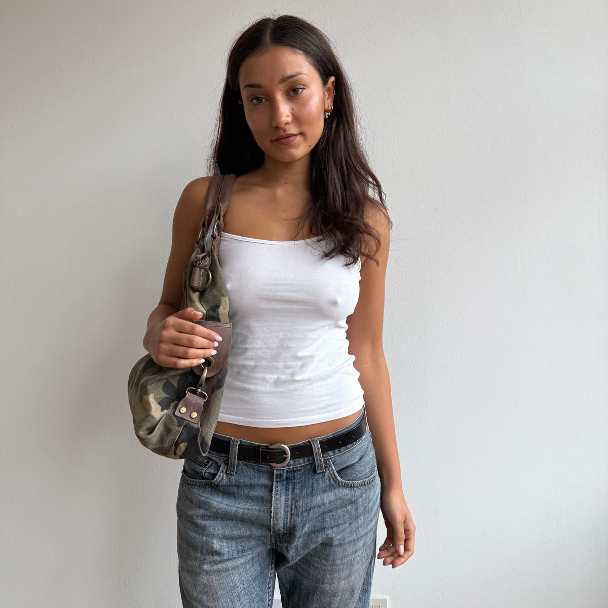 Camouflage slouchy bag - One Size