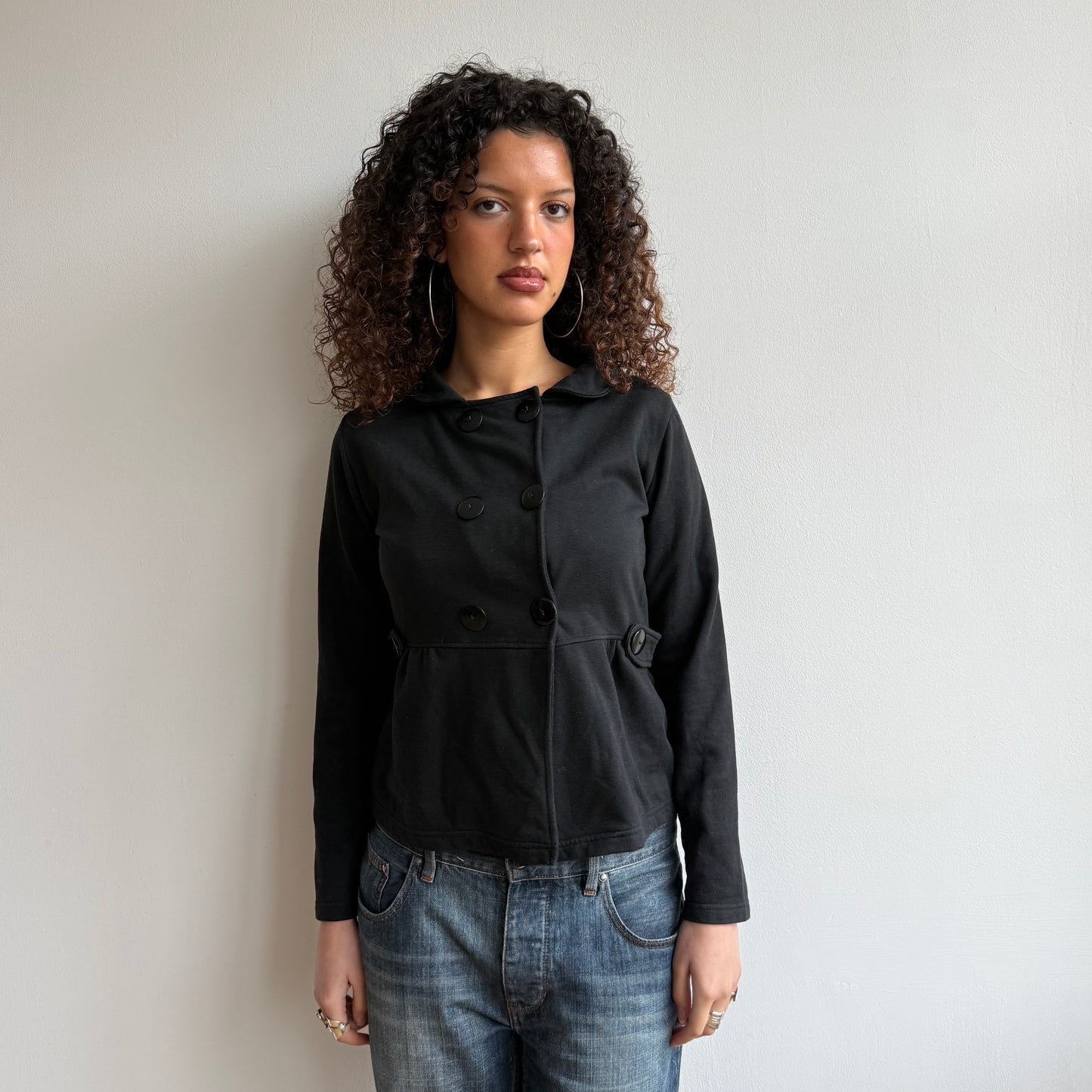 Black peacoat jumper - Size S/M
