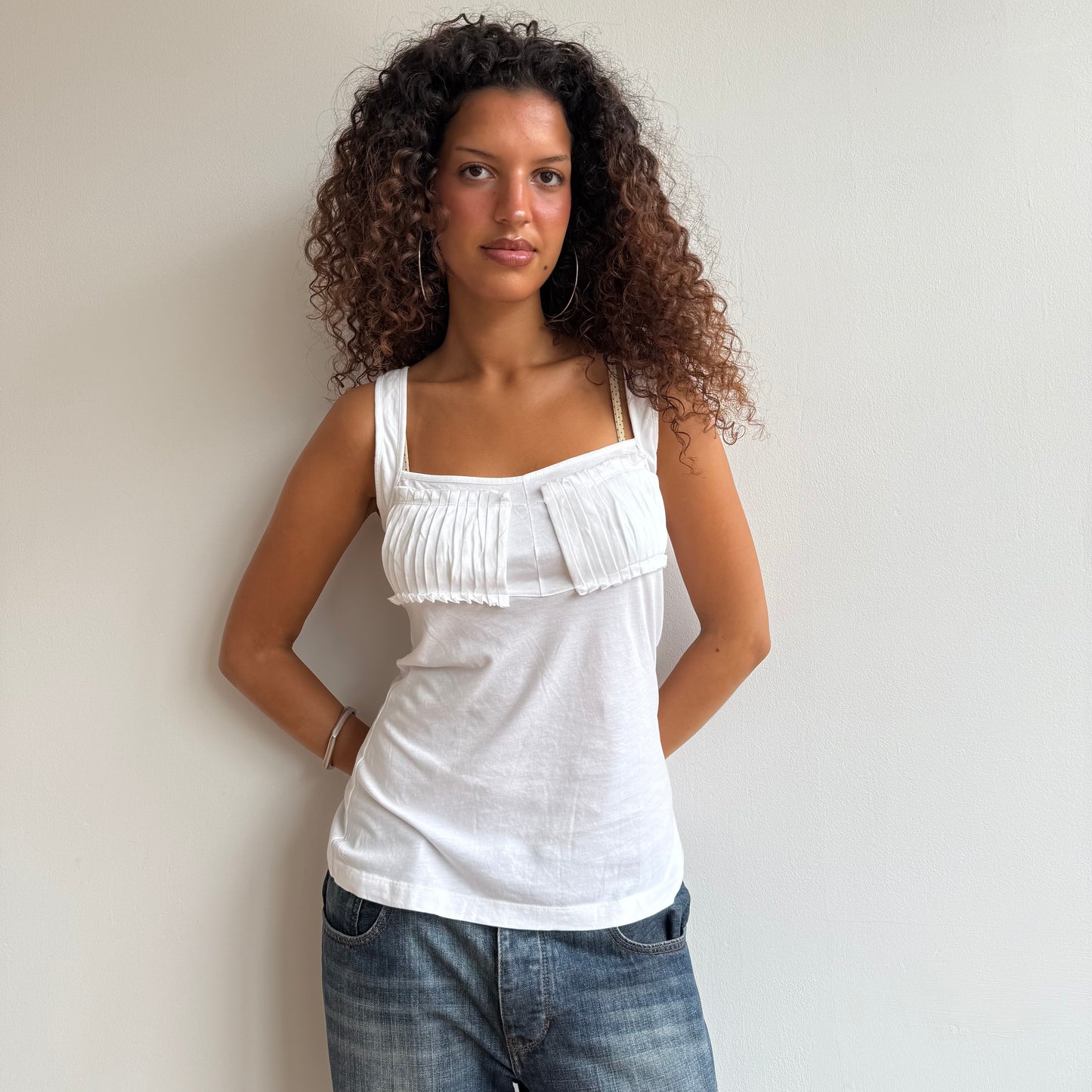 White Cop Copine cami top - Size M