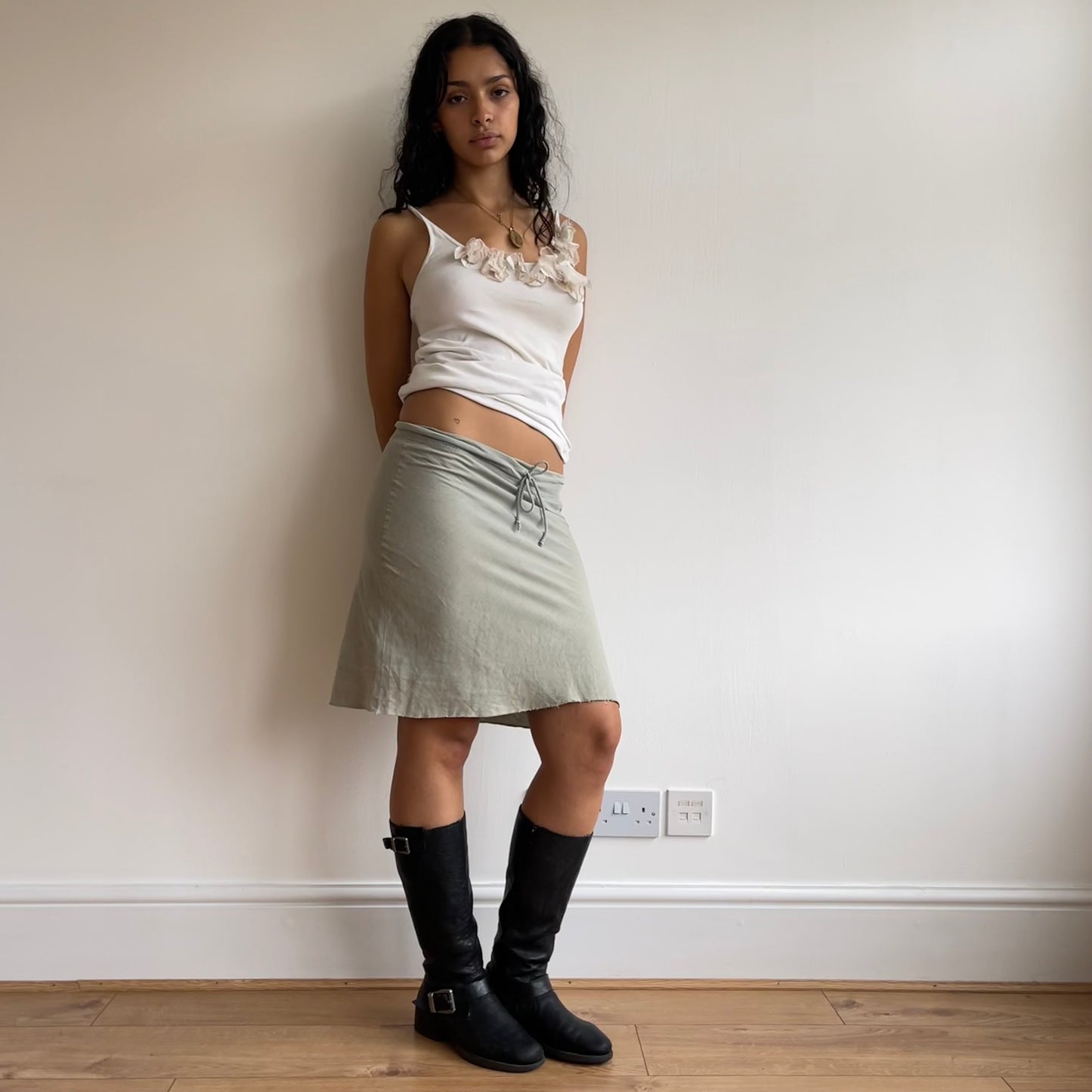 Floral appliqué cami - Size S