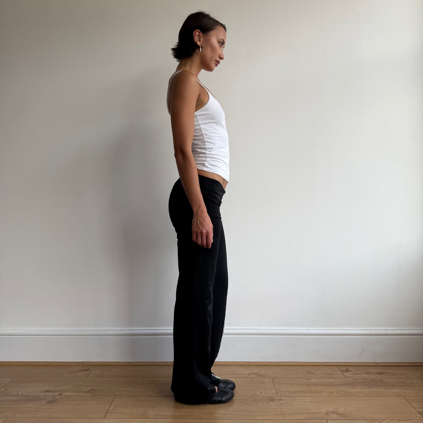 Adidas striped flared bead yoga pants- Size S