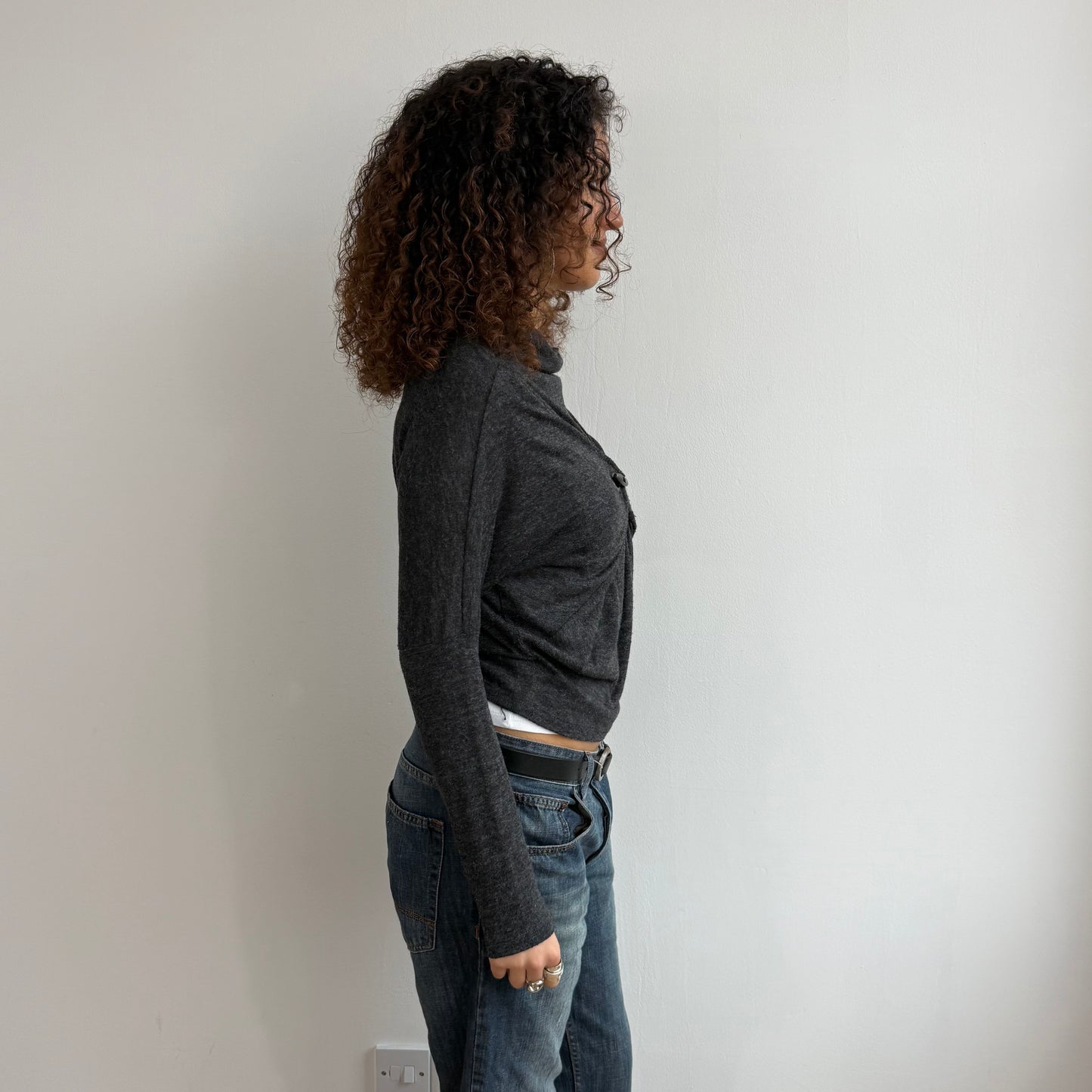 Cop Copine grey toggle knit - Size S